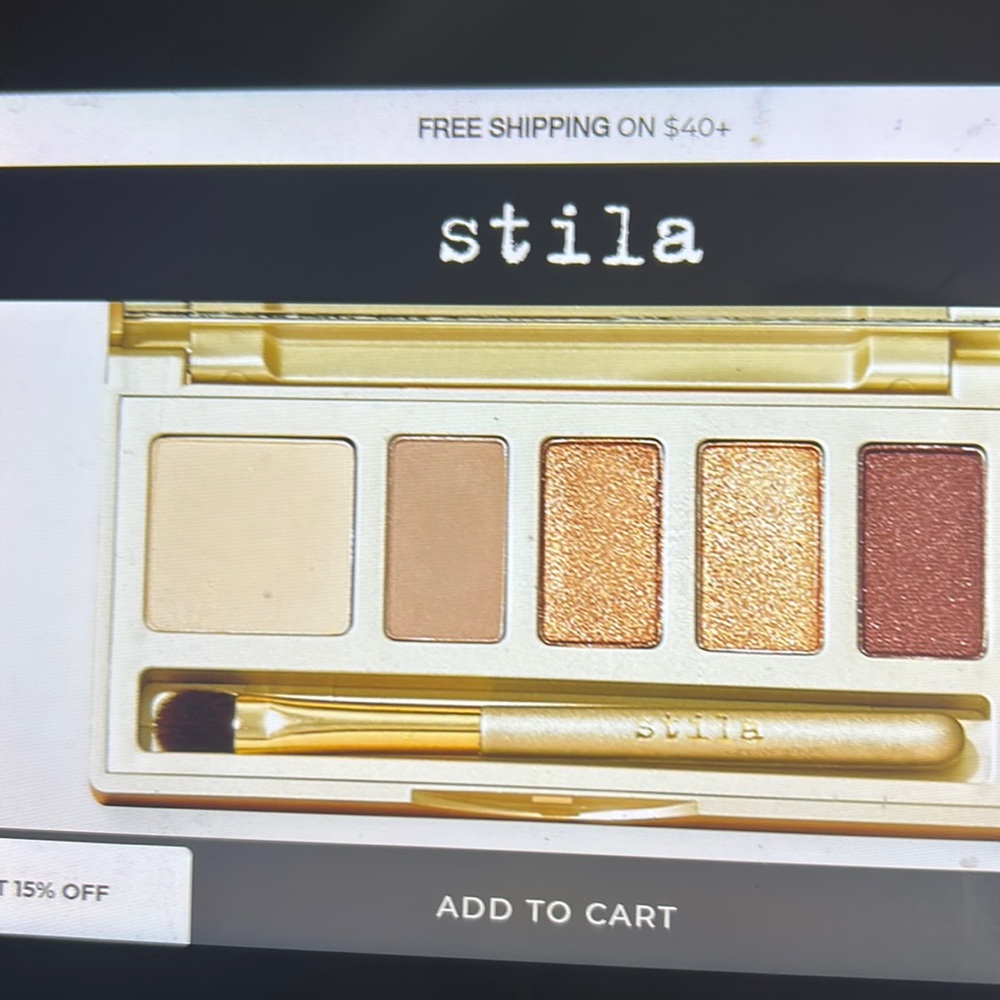 Stila eyeshadow palette color (hangang sunset)